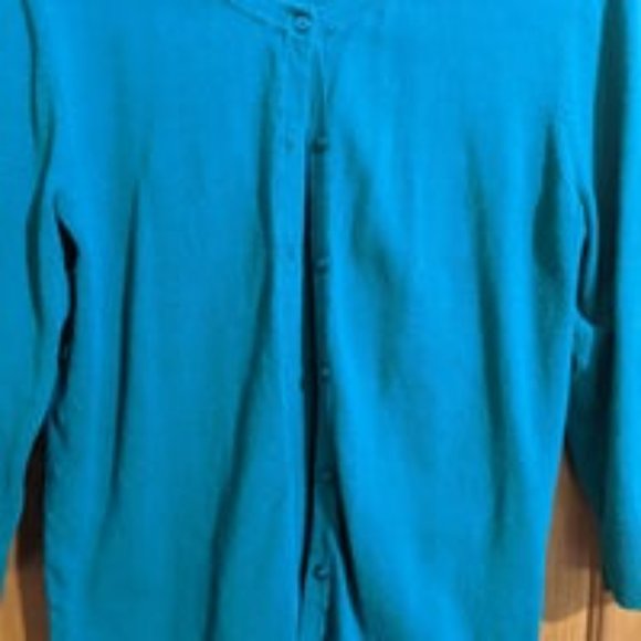 Merona Green Cardigan Sweater - Large - Picture 4 of 5